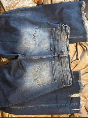 Women’s Kancan Blue Denim Jeans - Casual flare